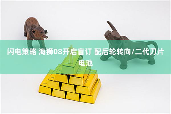 闪电策略 海狮08开启盲订 配后轮转向/二代刀片电池
